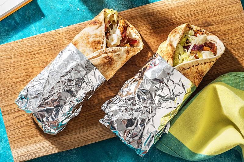 Tortillas au shawarma de dinde