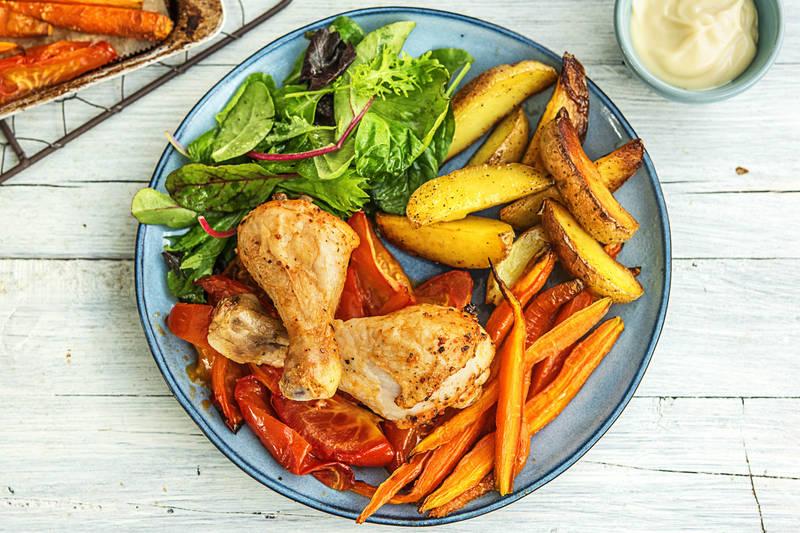 Pilons de poulet piri-piri à l’aïoli