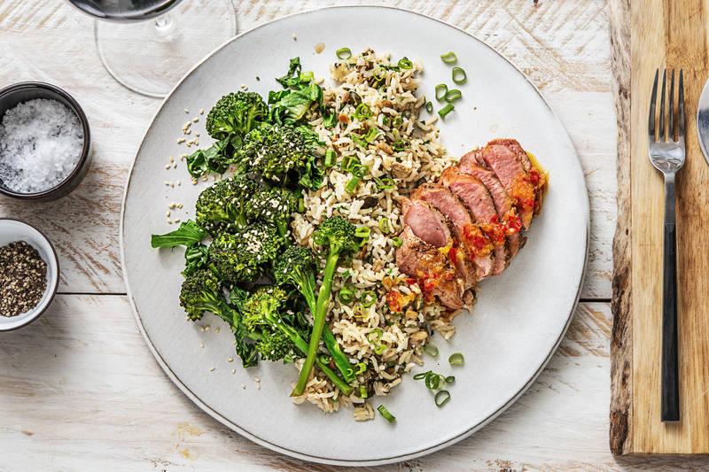 Filet mignon dans une sauce piquante et douce