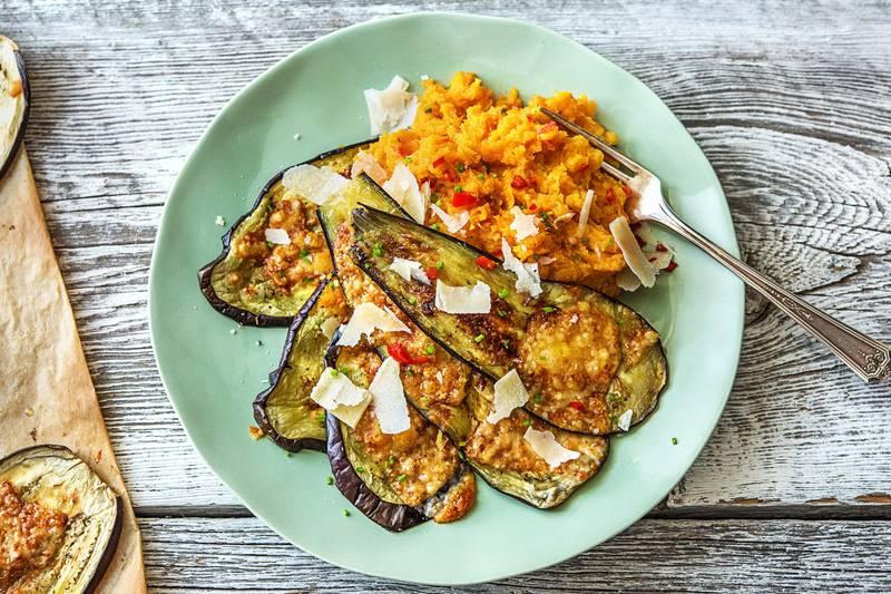 Gratin d'aubergine au fromage de chèvre