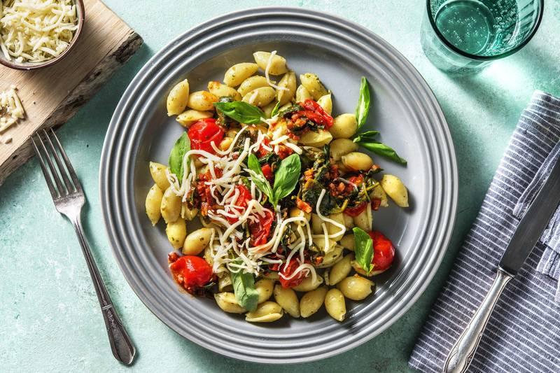 Conchiglie fraîches et sauce tomates