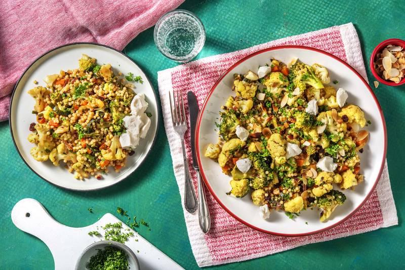 Couscous perlé aux légumes et au chèvre