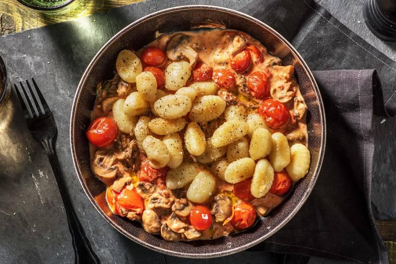 Gnocchis frais et sauce tomate à la crème