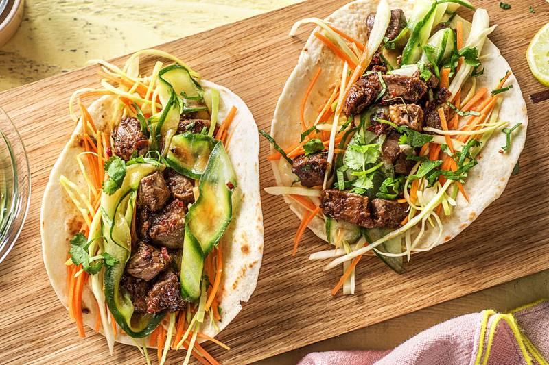 Wraps au bœuf à la coréenne