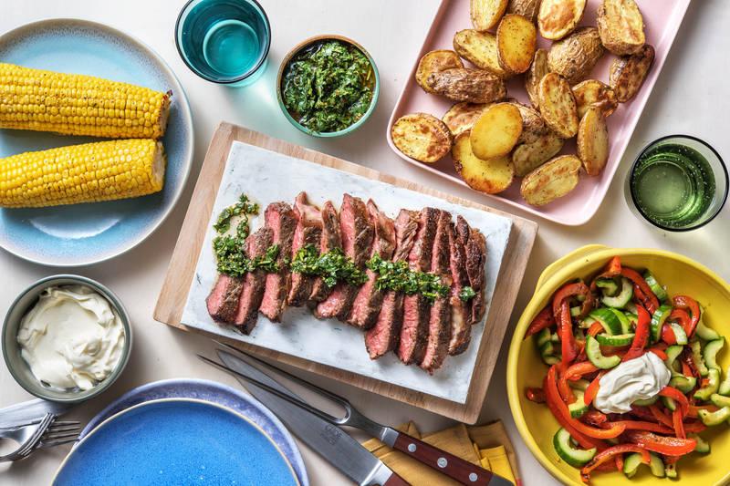 Faux-filet au chimichurri