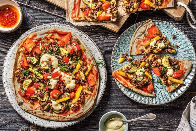 Lahmacun à l’agneau haché