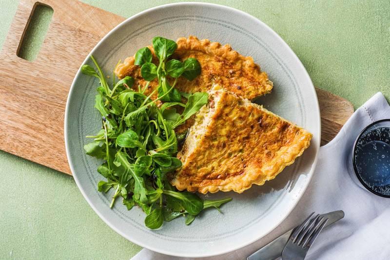 Quiche lorraine poireaux-lardons