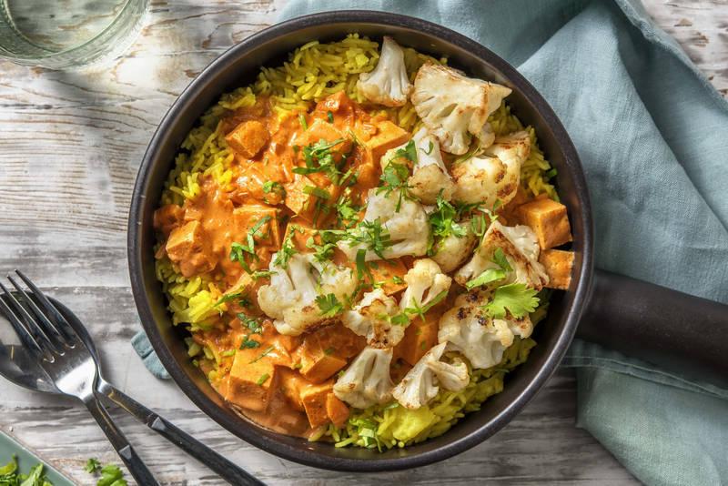 Tofu tikka masala végétarien
