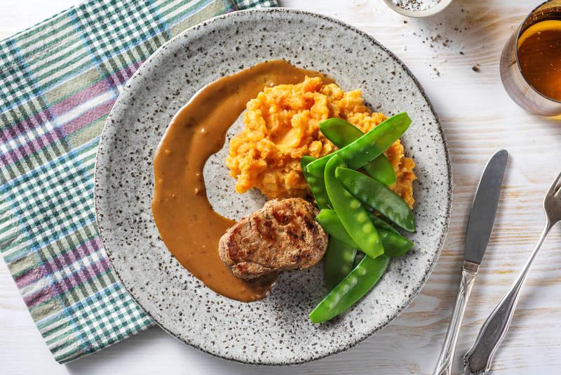 Filet mignon de porc & son jus de cuisson
