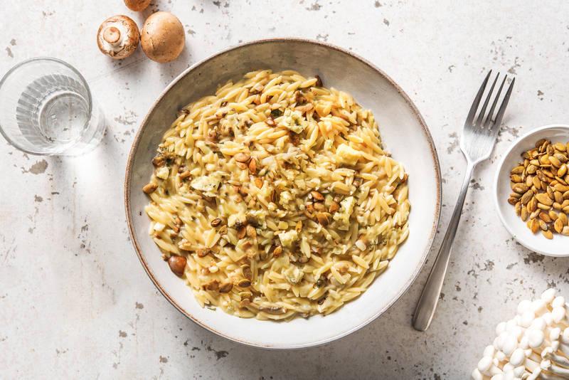 Orzotto crémeux aux champignons