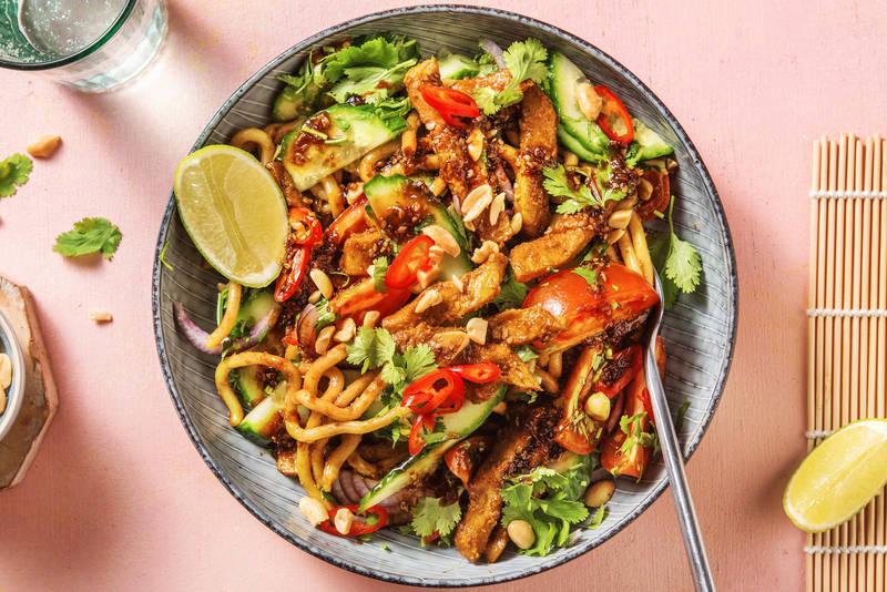 Salade thaï aux émincés végétariens