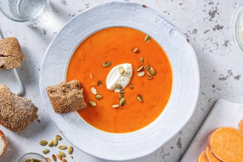 Velouté de poivron & de patate douce