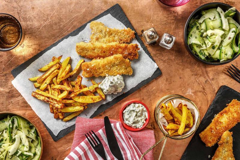 Fish & chips de lieu noir