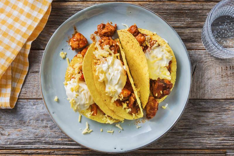 Fajitas mexicaines poulet, cheddar & avocat