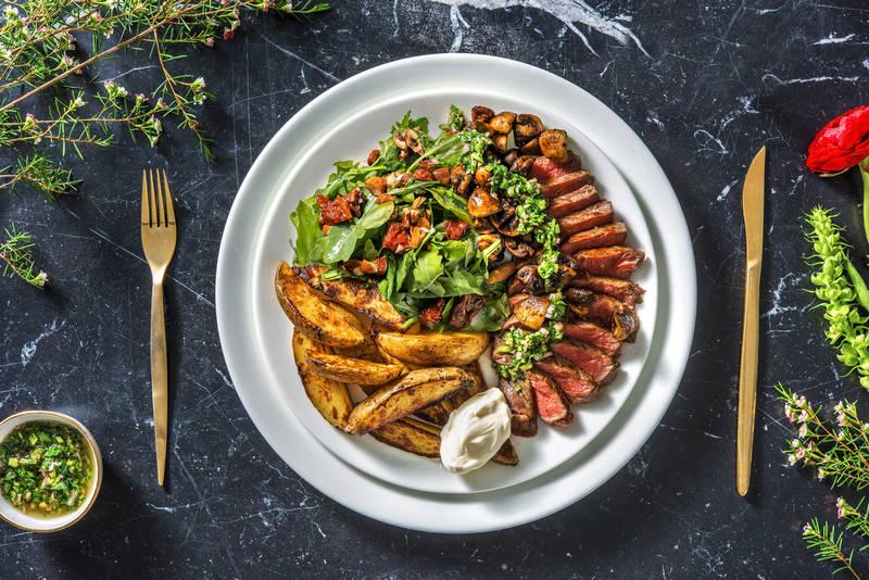 Bavette & sauce chimichurri