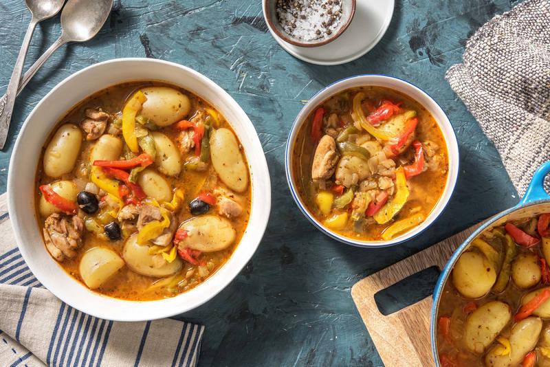 Mijoté de poulet à la méditerranéenne