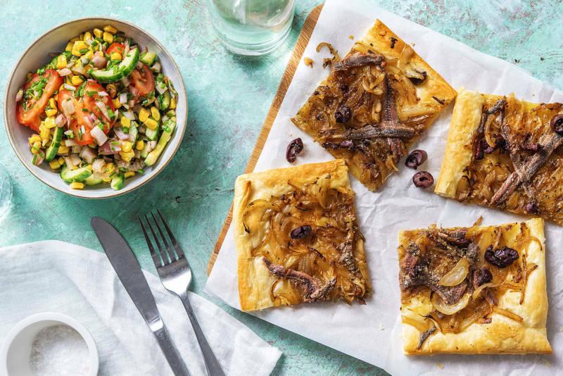 Tarte pissaladière feuilletée