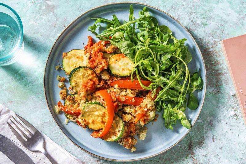 Crumble de légumes d'été au pecorino