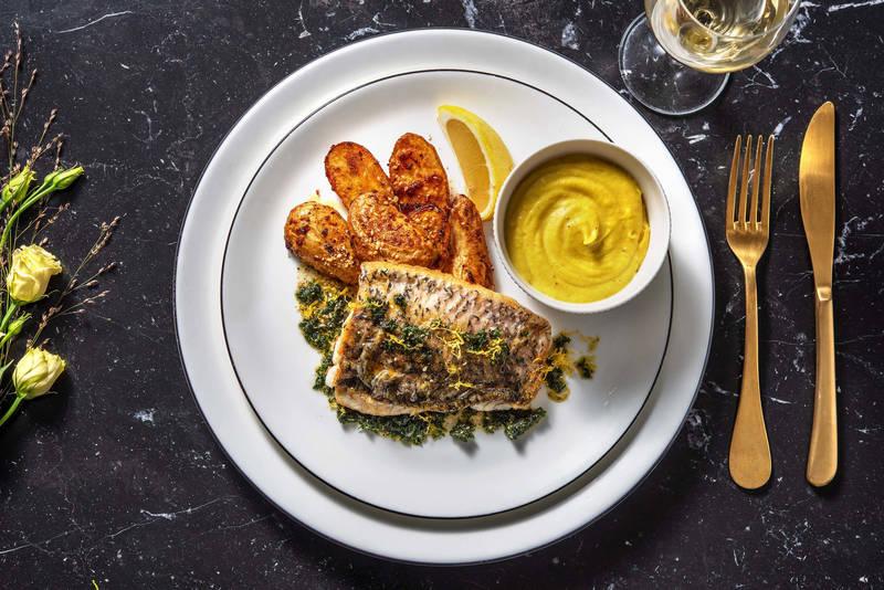 Daurade, sauce persil & beurre noisette