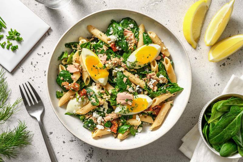 Salade revigorante de pâtes au thon