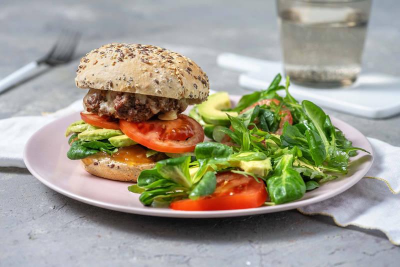 Burger aux épices mexicaines