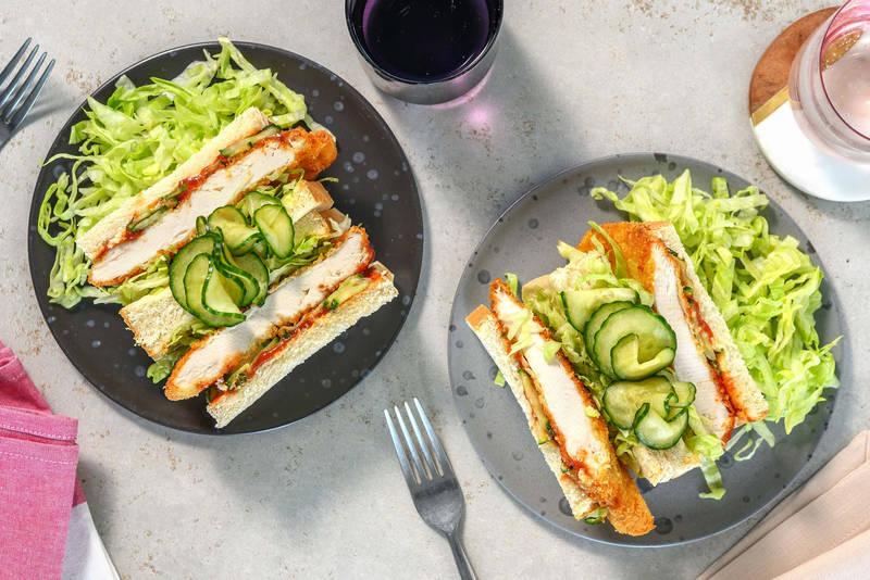 Chicken Katsu Sando : sandwich au poulet pané