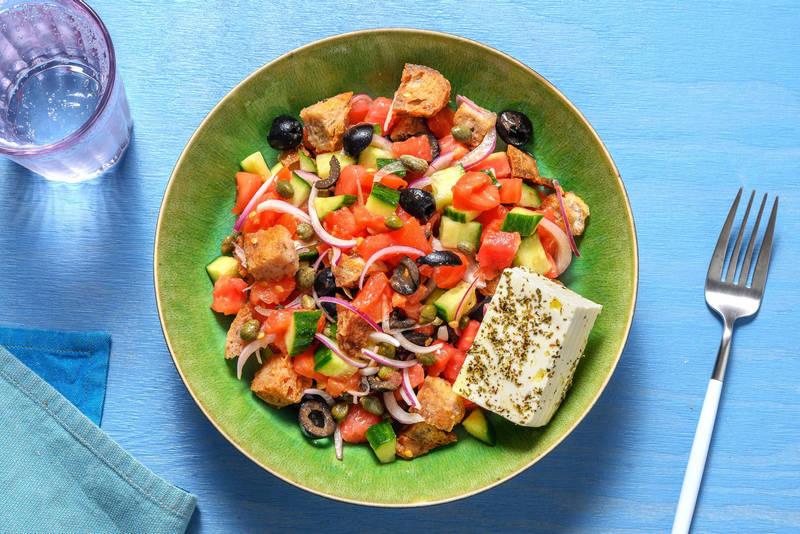 Salade de tomates & feta à la crétoise