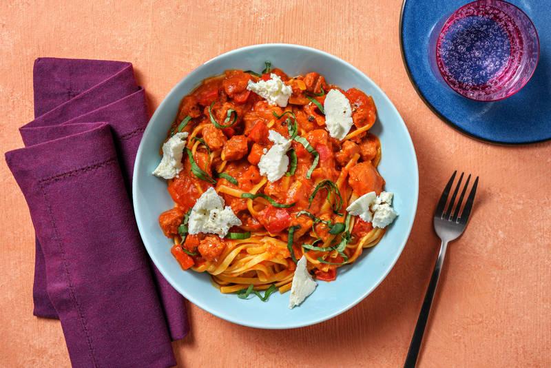 Carton Plein : linguine & chorizo !