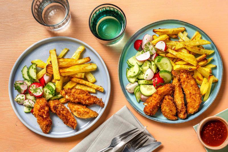 Nuggets de poulet & frites maison