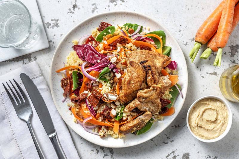 Poulet à l'orientale & houmous