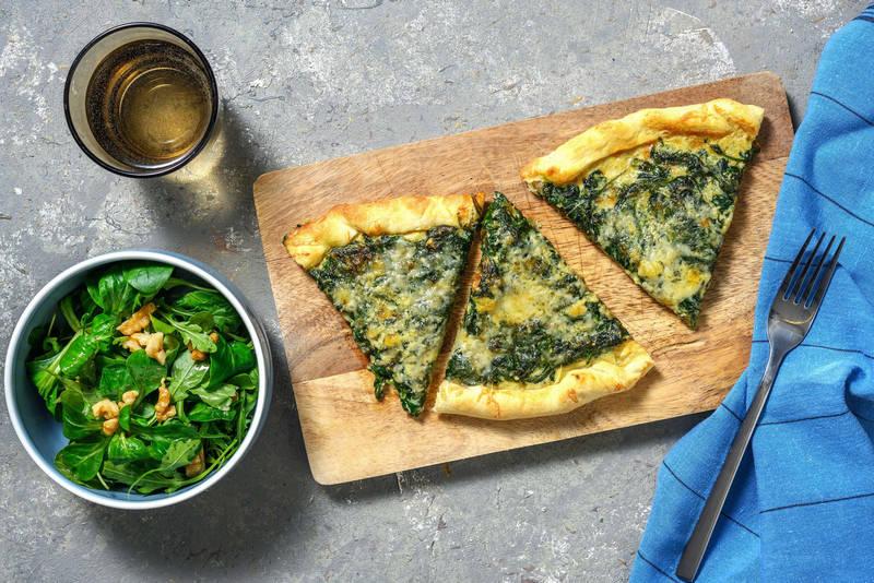 Tarte rustique gouda & épinards