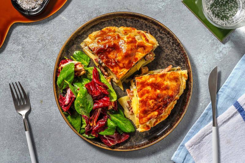 « Pot Pie » aux champignons & lardons