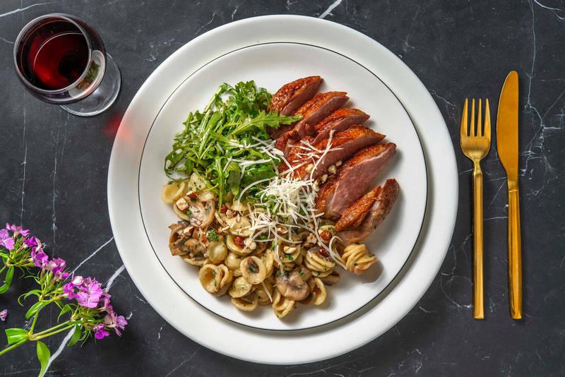 Filet de canard & orecchiette