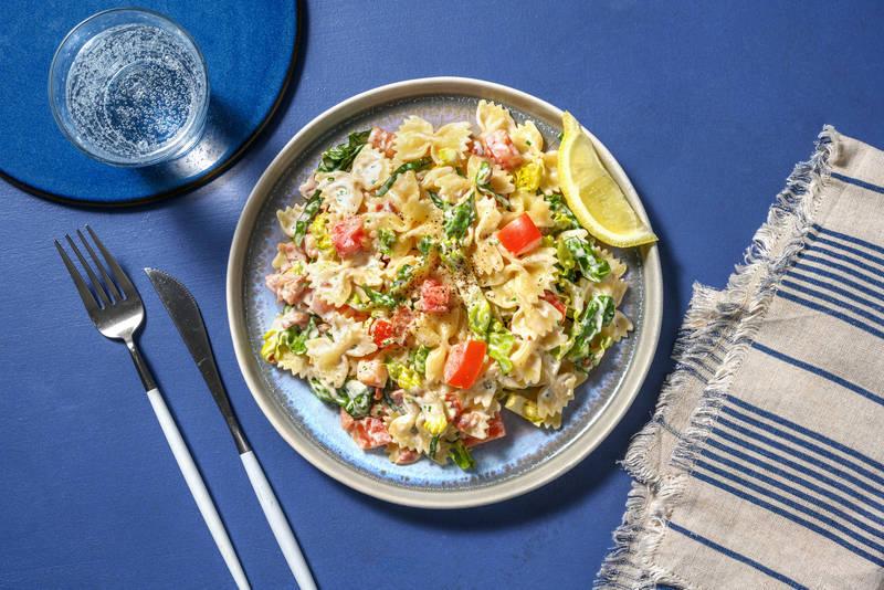 Salade de farfalle au lard