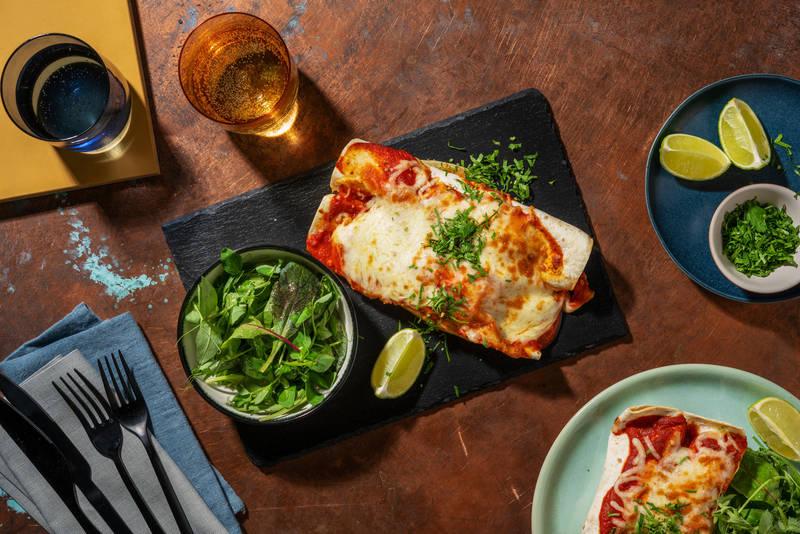 Enchiladas tex-mex au poulet & cheddar