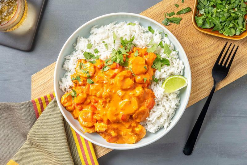 Moqueca de camarão ou crevettes au poivron