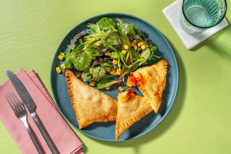 Empanadas garnis de poulet aux épices