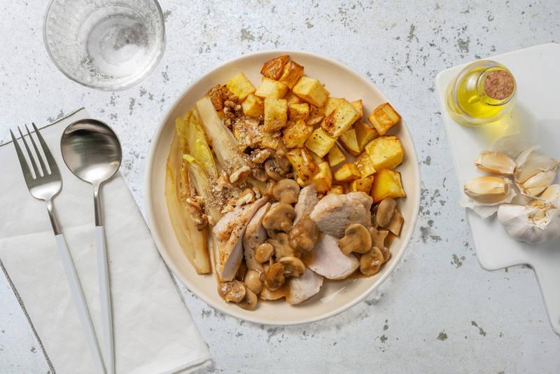 Carré de porc & endives braisées