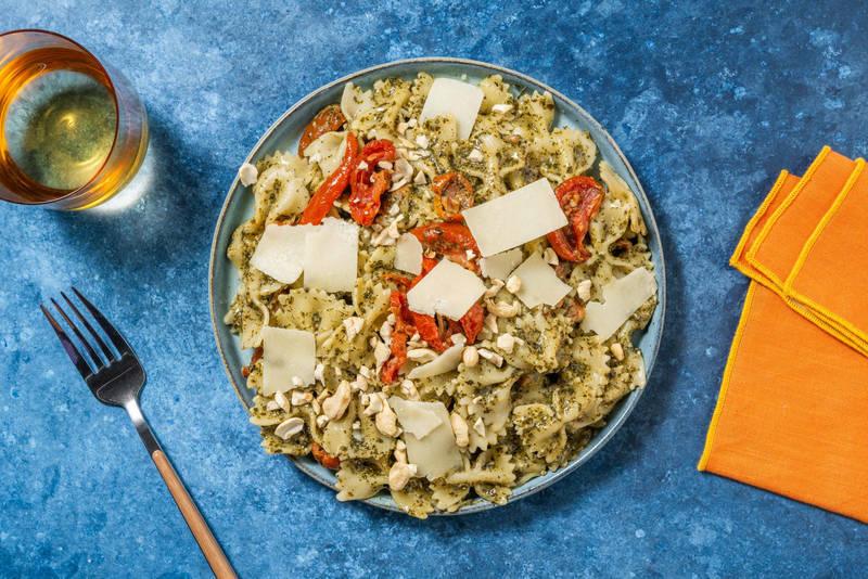 Farfalle & pesto d’épinards maison