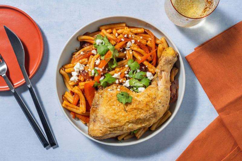 Poulet à l'amazonienne & casarecce