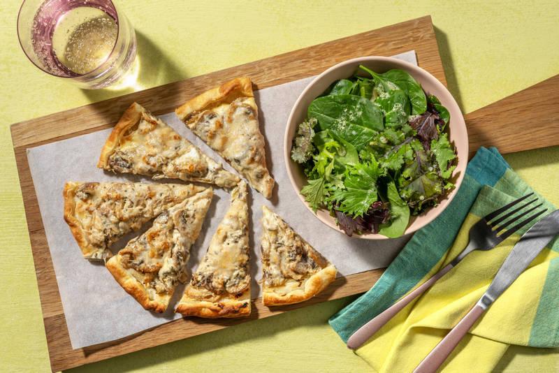 Tarte forestière gourmande & duo de fromages