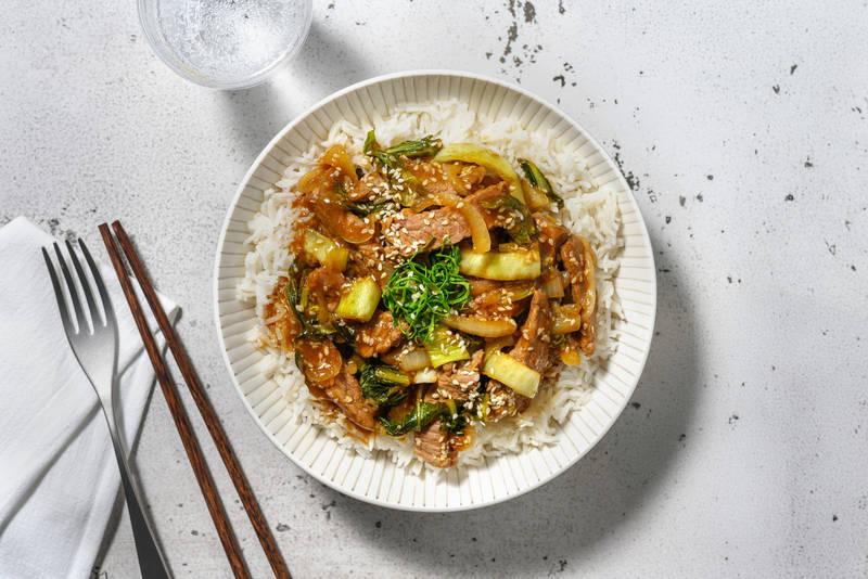 Le Végé : bowl d'émincés veggie à la japonaise
