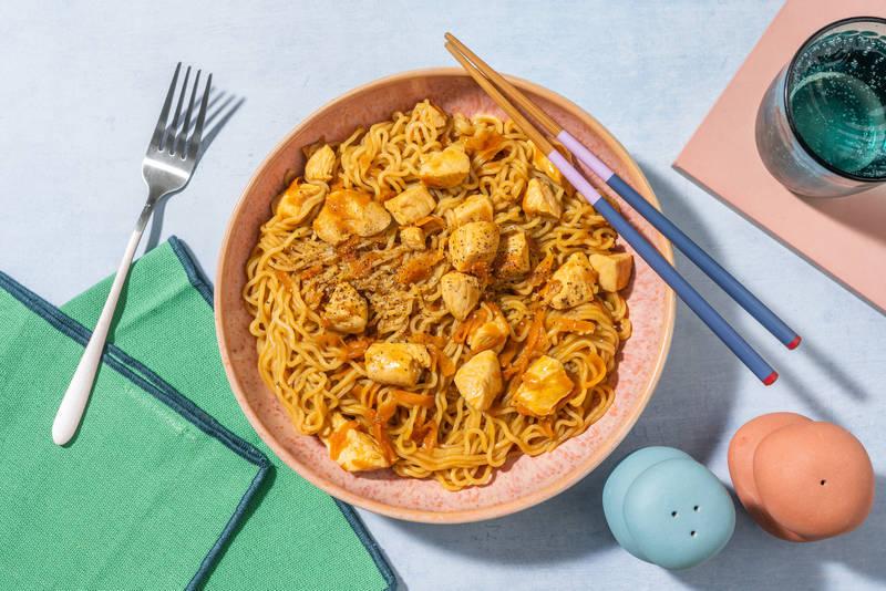 Le Végé : wok aux émincés veggie façon poulet