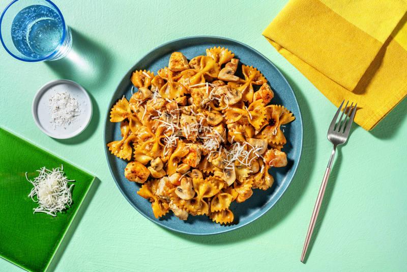 Farfalle forestières au poulet