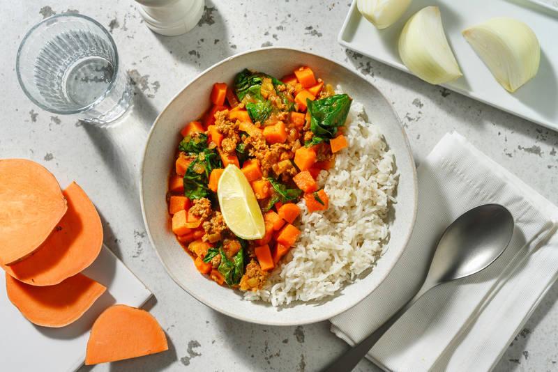 Keema : bœuf haché à la pakistanaise & riz