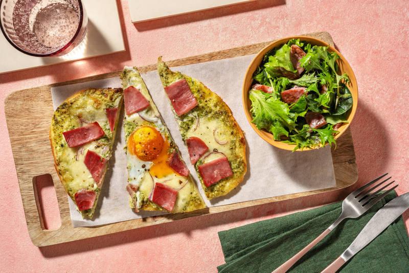 Tarte fior di latte & jambon blanc