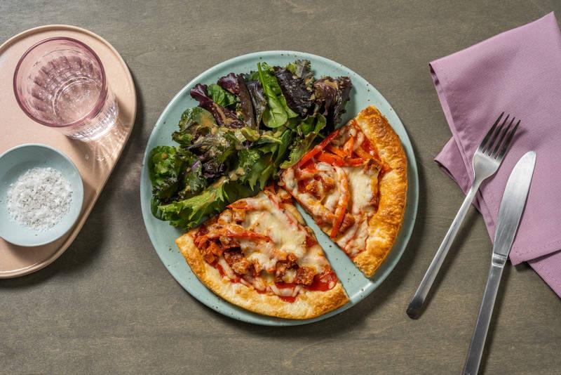 Tarte méditerranéenne au poivron & chorizo