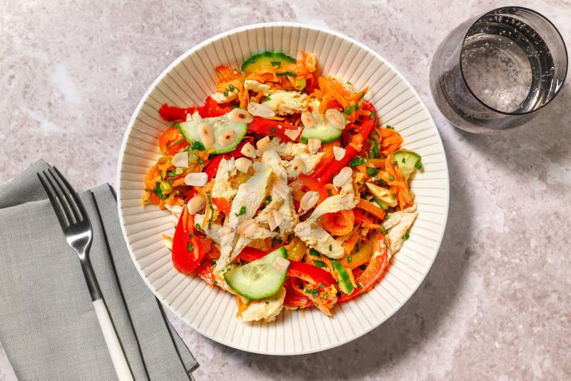 Salade asiatique au poulet Label Rouge effiloché