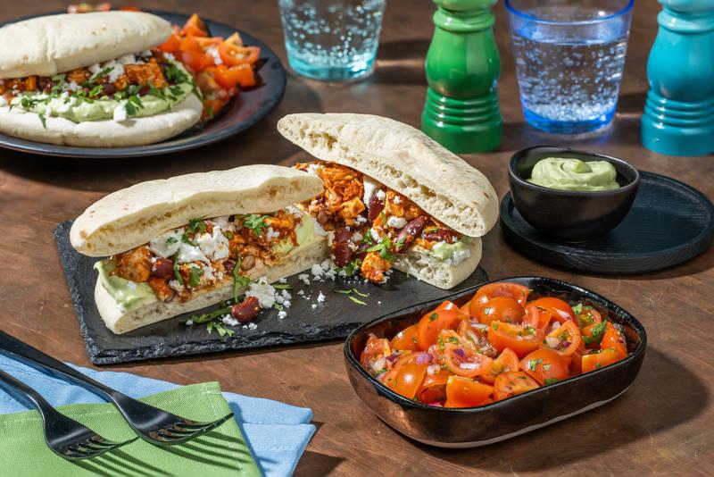 Sandwich au poulet façon arepa vénézuelienne