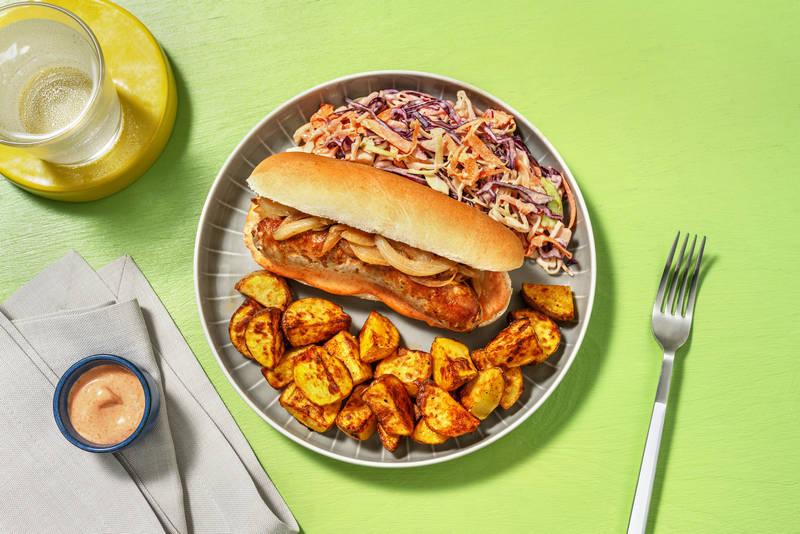 Hot-Dog à la française & sauce cocktail